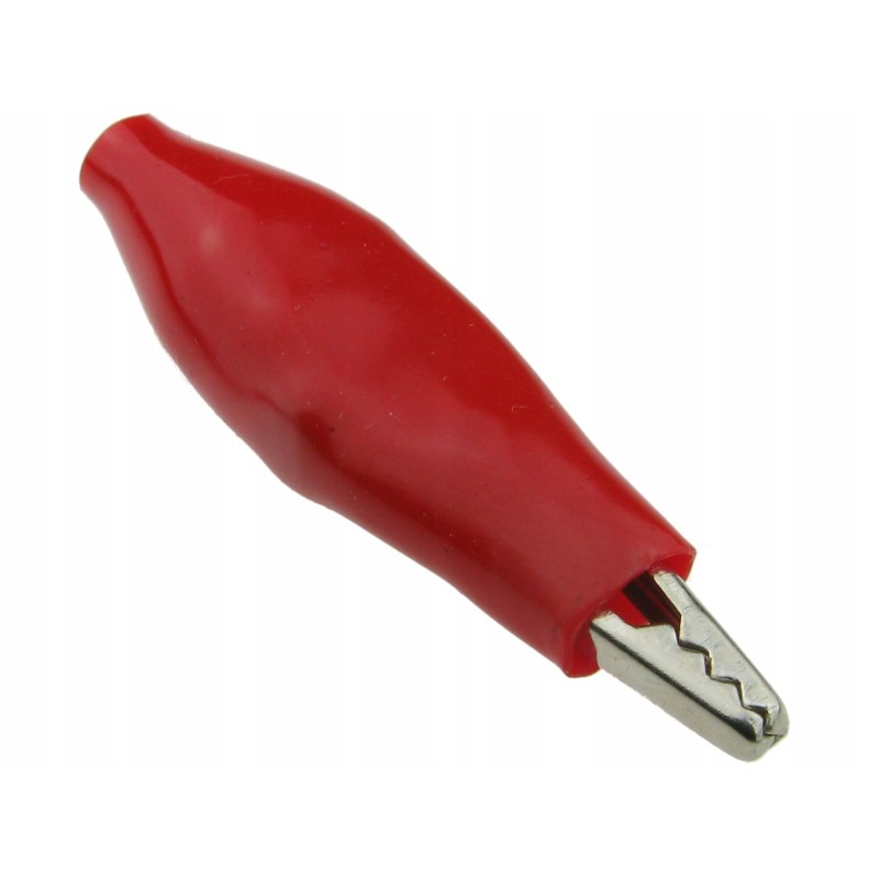 Insulated crocodile clip 27mm red 4 pcs 0316 4