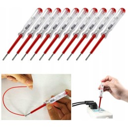 Screwdriver, voltage tester, test tube, current tester
