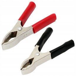Crocodile clips for cables, 30a terminals for the meter, set, black, red, 2 pcs