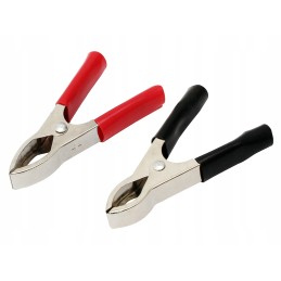 Crocodile clips for cables, 30a terminals for the meter, set, black, red, 2 pcs