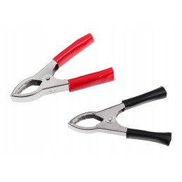 Crocodile clips for cables, 30a terminals for the meter, set, black, red, 2 pcs