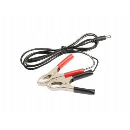 DC plug 2 5 5 5 with crocodile clips 1 2m