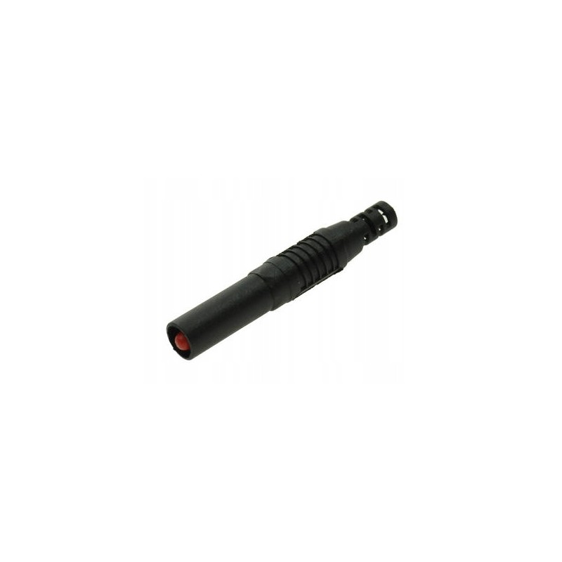 Amass banana plug 4mm safe black