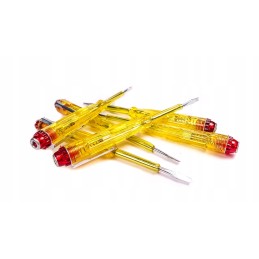 Voltage tester, test tube, current tester, screwdriver