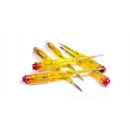 Voltage tester, test tube, current tester, screwdriver