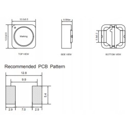 Ferrite choke 4r7 4 7uh smd 9 5a