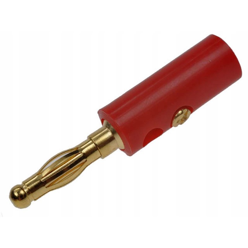 Gold insulated lamellar banana plug WB419 10A RT