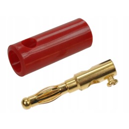 Gold insulated lamellar banana plug WB419 10A RT