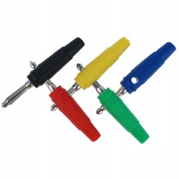 Banana plug 4mm black amass 25 413 2