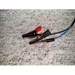 Crocodile clip with banana socket, banana, set of 2 pcs