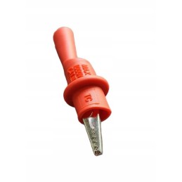 4mm red measuring crocodile clip with banana plug