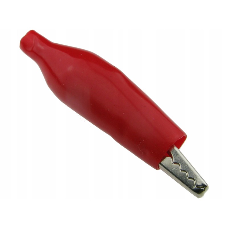 Insulated crocodile clip 35mm red 4 pcs 0317 4