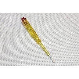 Screwdriver with tester, yellow, 13 cm