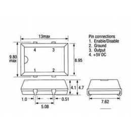 Ceramic resonator 7 68mhz smd 7 pieces