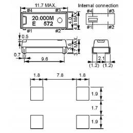 Ceramic resonator smd 15 00 mhz 5 pcs