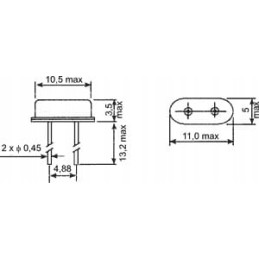 Qn24 000mhz quartz resonator low hc 49s