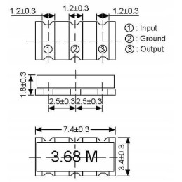 Ceramic resonator 40 00 mhz smd 4 pcs