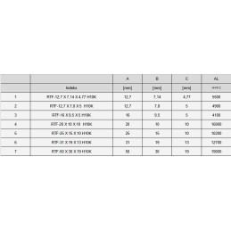 Ferrite core rtf 25x15x10 h10k al 10200 30