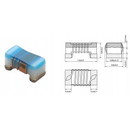 Choke smd 27nh 440ma 2 0603 lqw18an27ng0zd