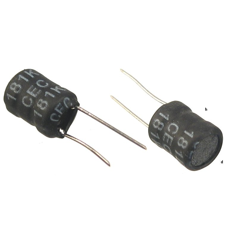 Standing choke 180uh 0 3a 2 pieces