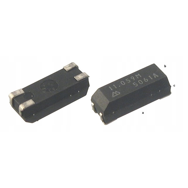 Quartz resonator 11,059 MHz SMD 2 pieces