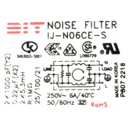 Anti-interference network filter with computer network socket