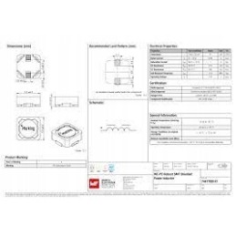 Choke power coil 47uh 0 85a smd x 5 pcs