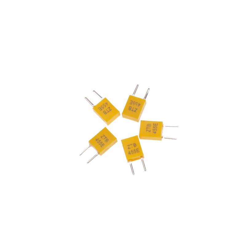 5 455 kHz 2 pin yellow ceramic