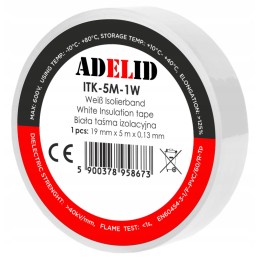 Strong waterproof white PVC insulating tape