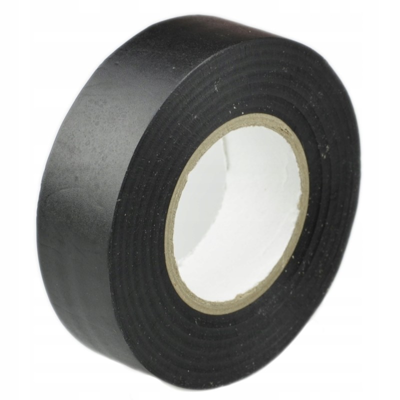 Universal, strong, waterproof PVC insulating tape, black, 10 m