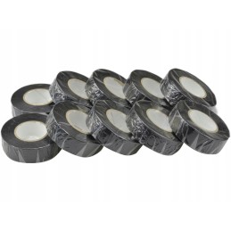Universal, strong, waterproof PVC insulating tape, black, 10 m