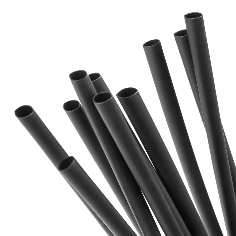 Heat shrink tube 6 4 3 2 black 1m