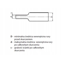 Heat shrink tube 4 8 2 4 black
