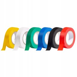 Waterproof PVC insulating tape multicolor 18mm x 10m 1pcs