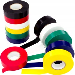 Waterproof PVC insulating tape multicolor 18mm x 10m 1pcs