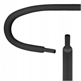 Heat shrink tube 100cm 2 5 1 25 black 8564