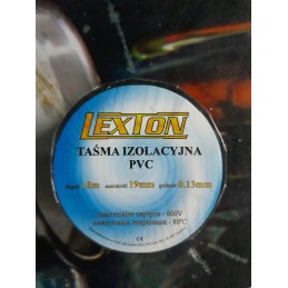 Strong black Lexton insulating tape 19mm x 10m