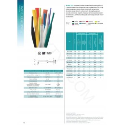 Heat shrink tube 4 8 2 4 1m blue