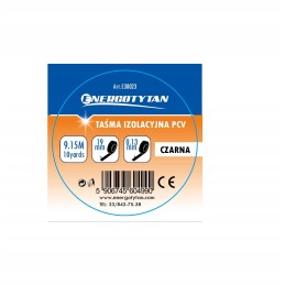 Insulating tape 19mm black energotytan insulation