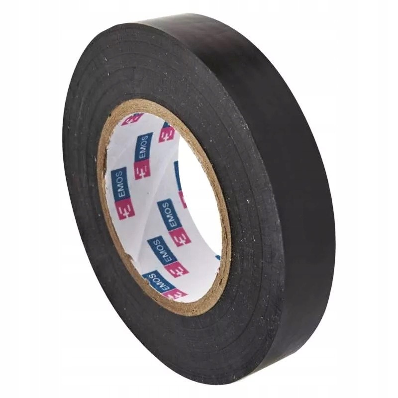 Black insulating tape 15mm 10m emos