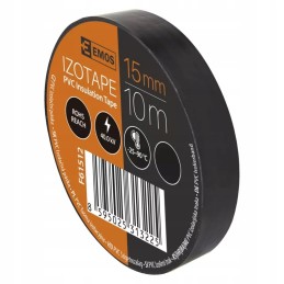 Black insulating tape 15mm 10m emos