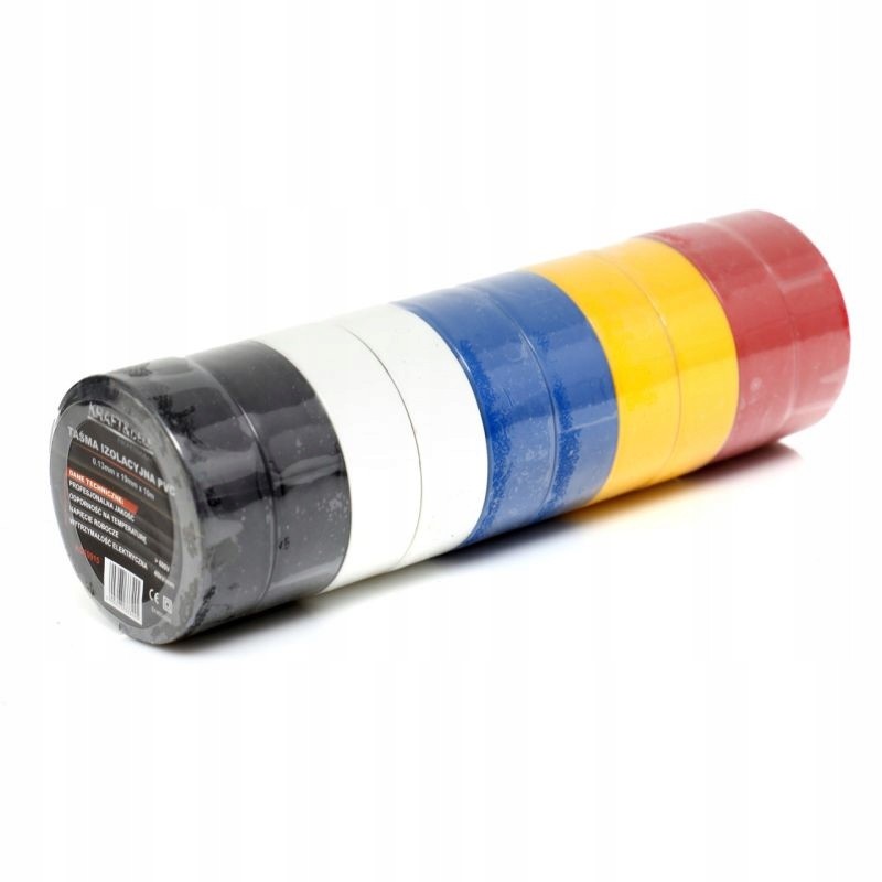 PVC tape 19mm 10 m, mix color
