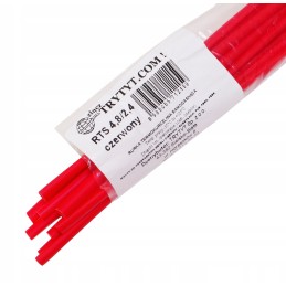 Heat shrink tube 4 8 2 4 1m red