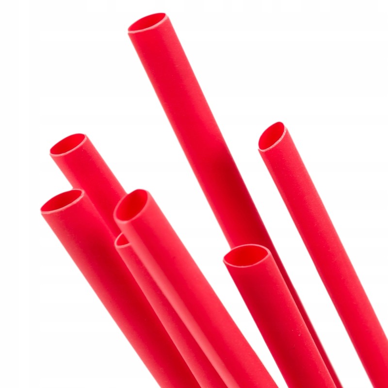 Heat shrink tube 4 8 2 4 red 1m