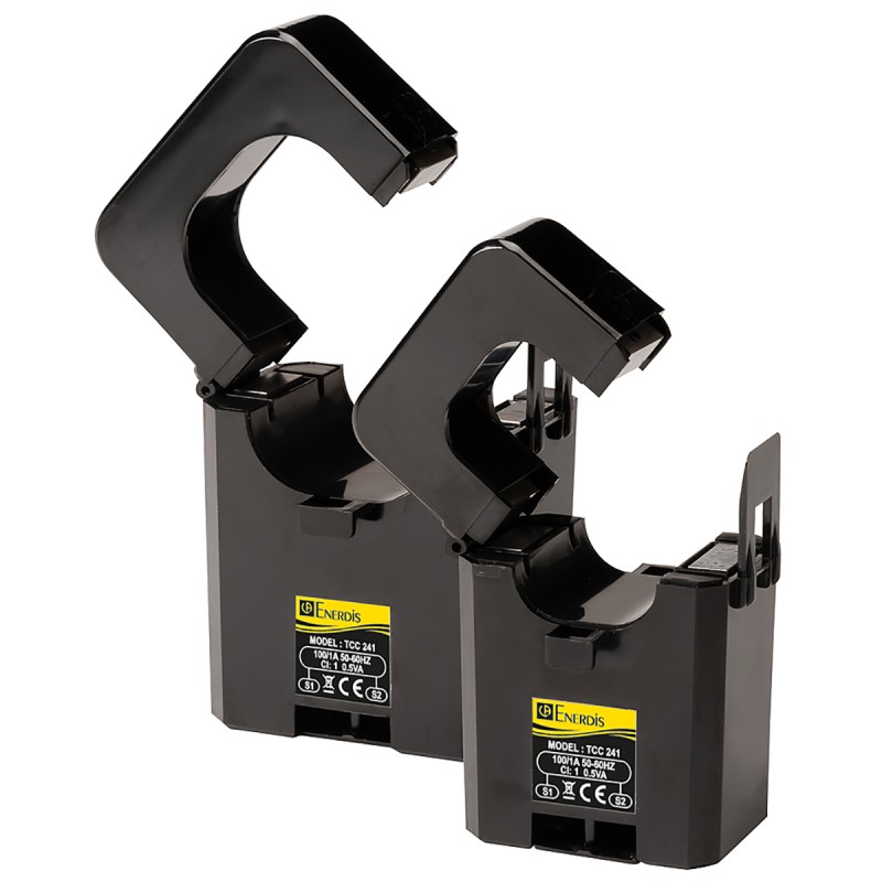 1 Set - Chauvin Arnoux Energy TC CLIP Series Split Core Current Transformer, 100A Input, 100:1, 1 A Output, 24mm Bore