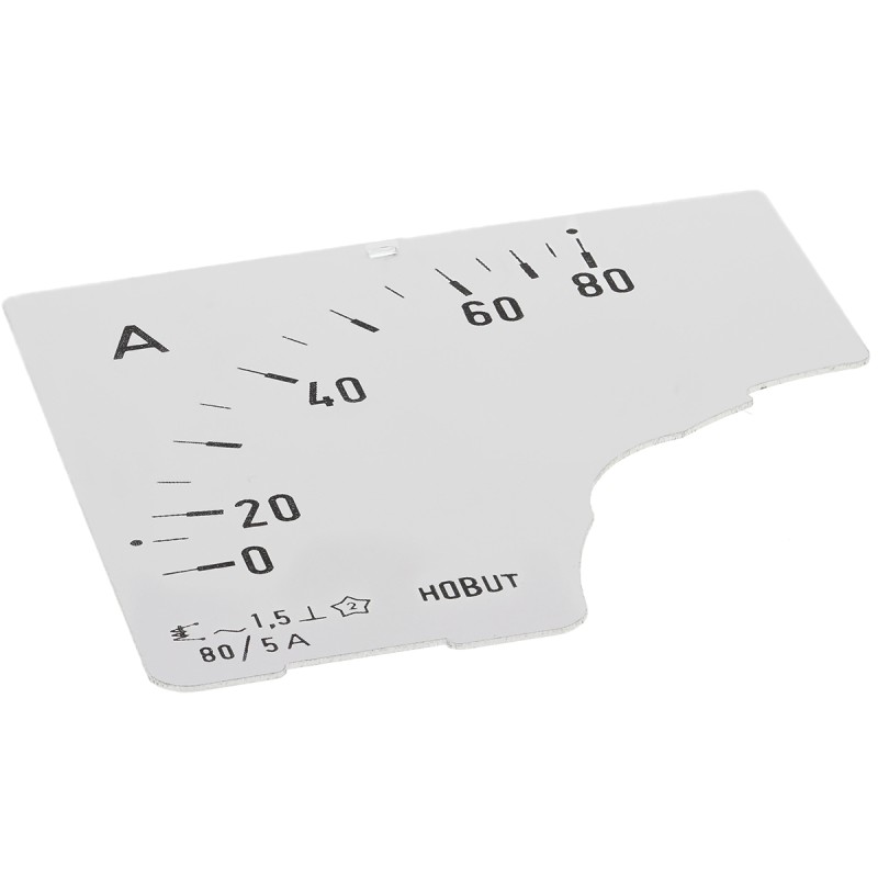 1 pcs - HOBUT 0/80A Meter Scale for 80/5A CT