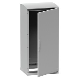 1 pcs - Schneider Electric Fibreglass Reinforced Polyester Single-Door-Door Floor Standing Enclosure, Opaque Door, IP44, 1250 x