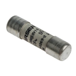 1 Pack of 10 - Mersen 10A Ceramic Cartridge Fuse, 10 x 38mm