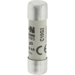 1 Pack of 10 - Eaton 2A Ceramic Cartridge Fuse, 10 x 38mm