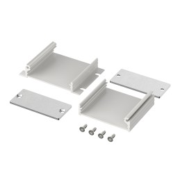 1 pcs - Bopla Filotec (Set) Series Aluminum (Anodized) Aluminium Enclosure, IP40, Flanged, Aluminum (anodized) Lid, 50 x 55.3 x